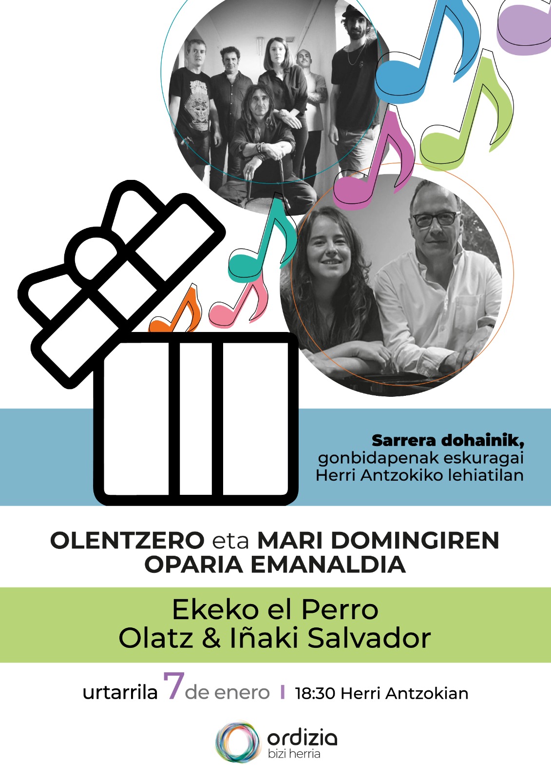 Olatz & Iñaki Salvador, eta Ekeko el Perro-ren kontzertuak