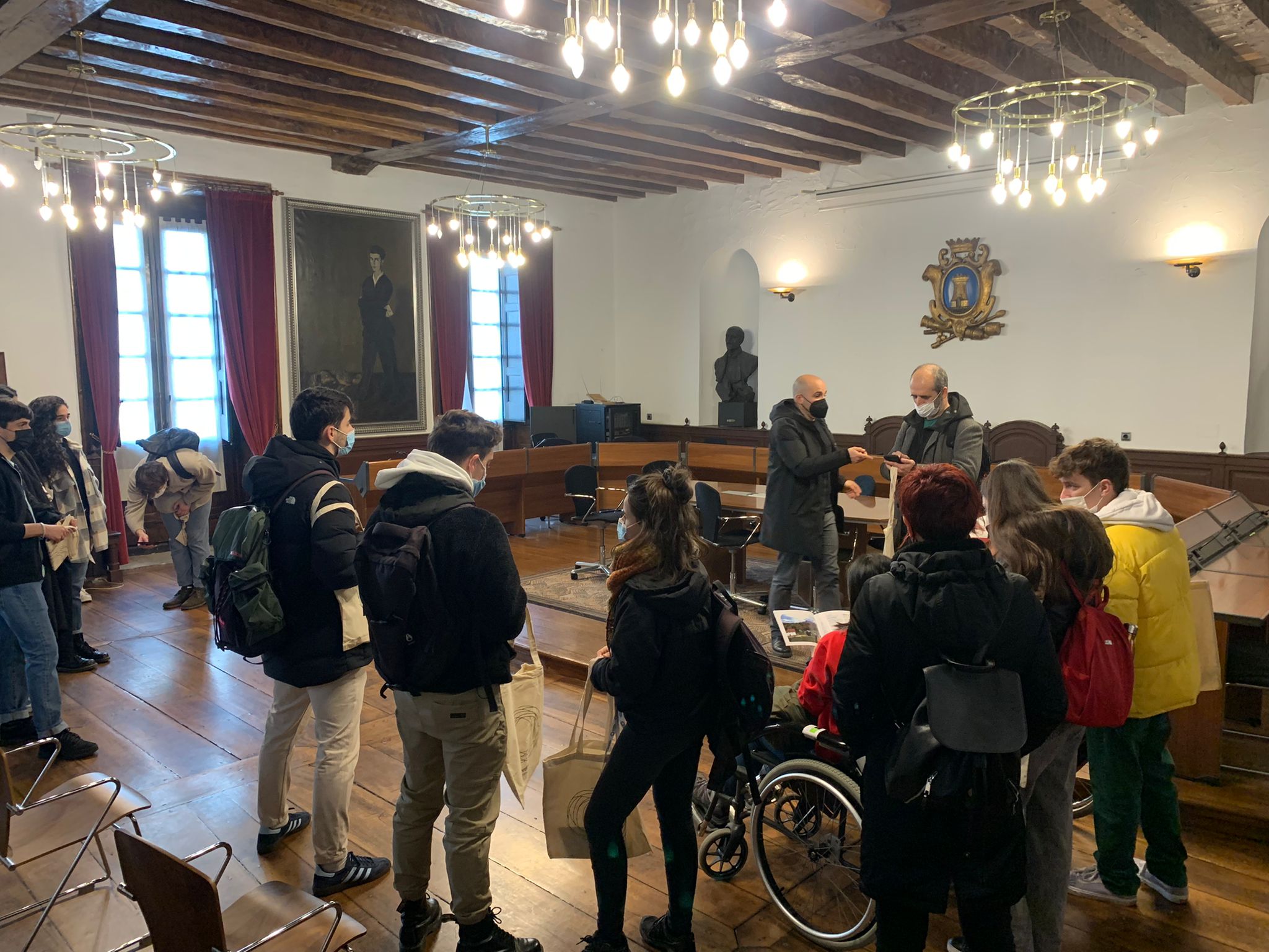 Visita del alumnado de la Escuela de Arquitectura de Donostia