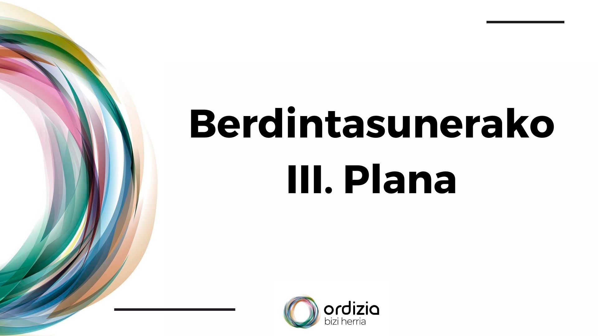 Berdintasunerako III. Plana