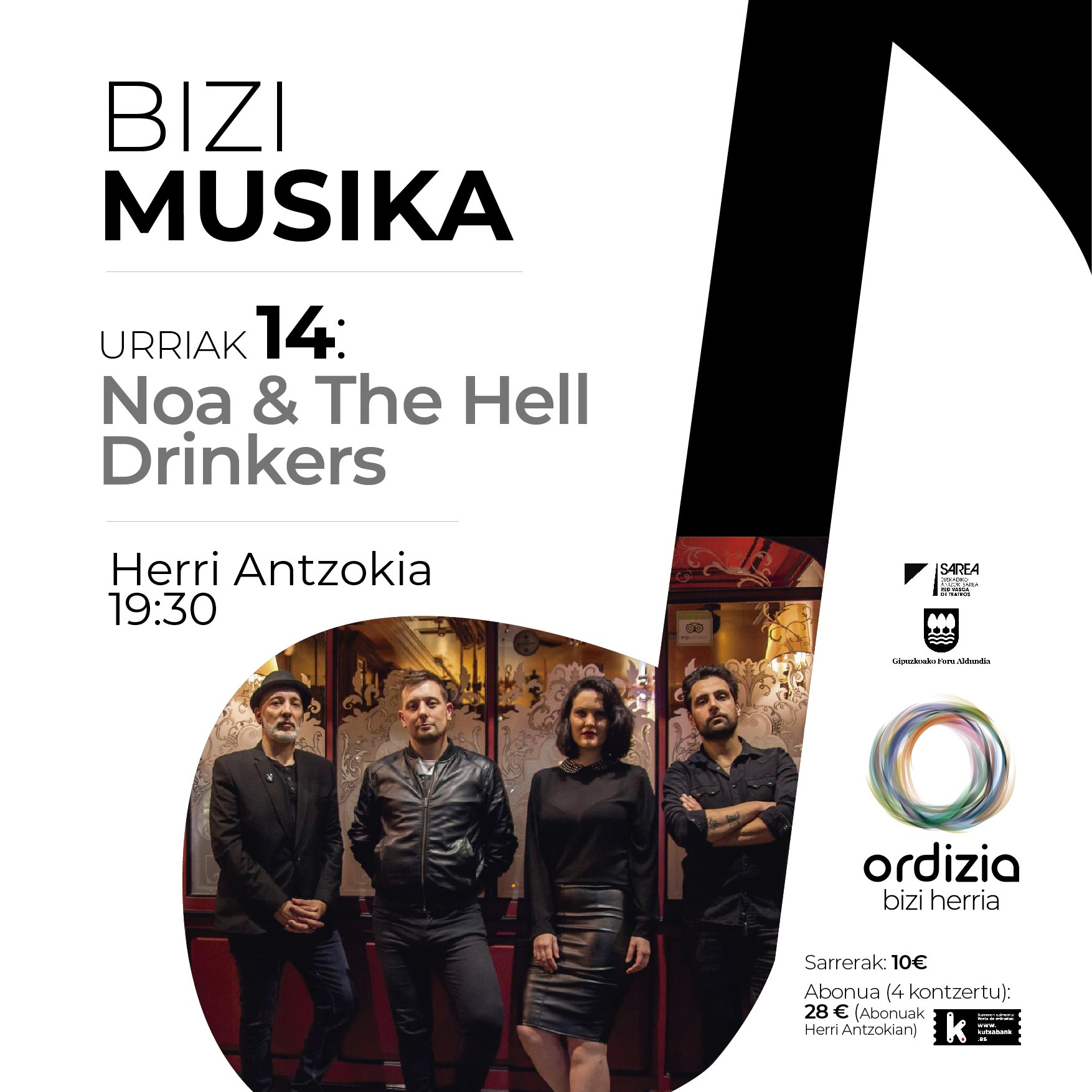 Ostegunean, Noa & The Hell Drinkers
