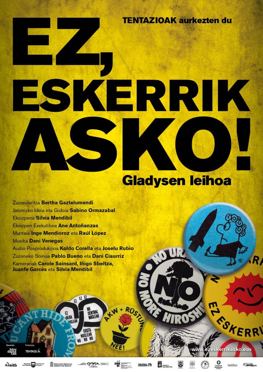 El documental 'Ez, eskerrik asko, Gladysen leihoa', en Herri Antzokia
