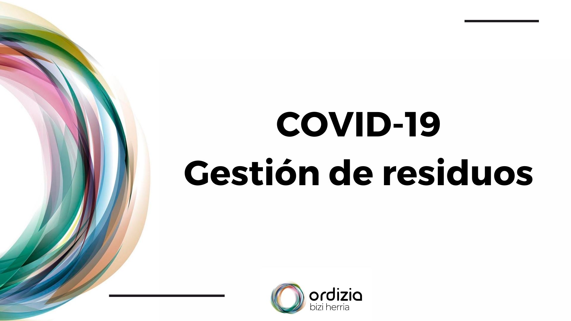 COVID-19: Gestión de residuos