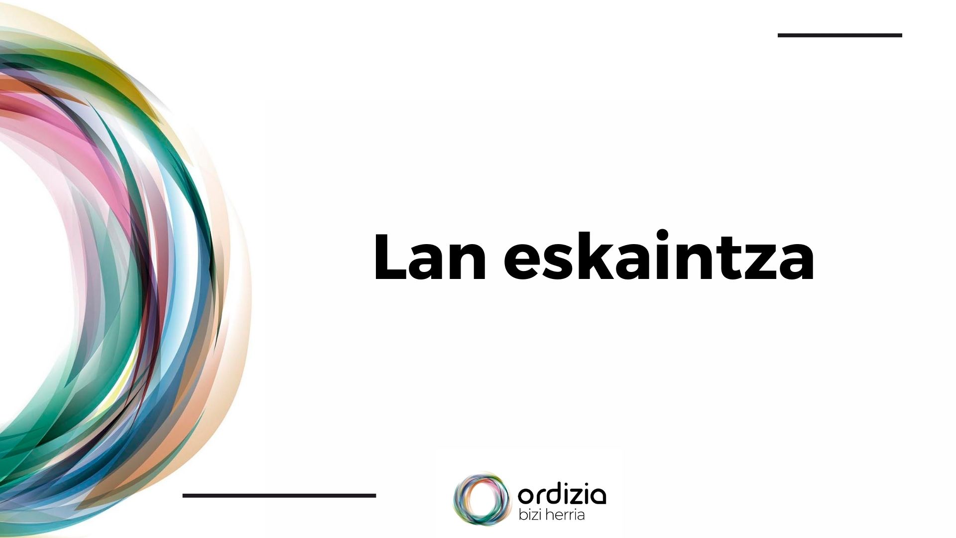 [Lan eskaintza]: peoiak eta administrariak