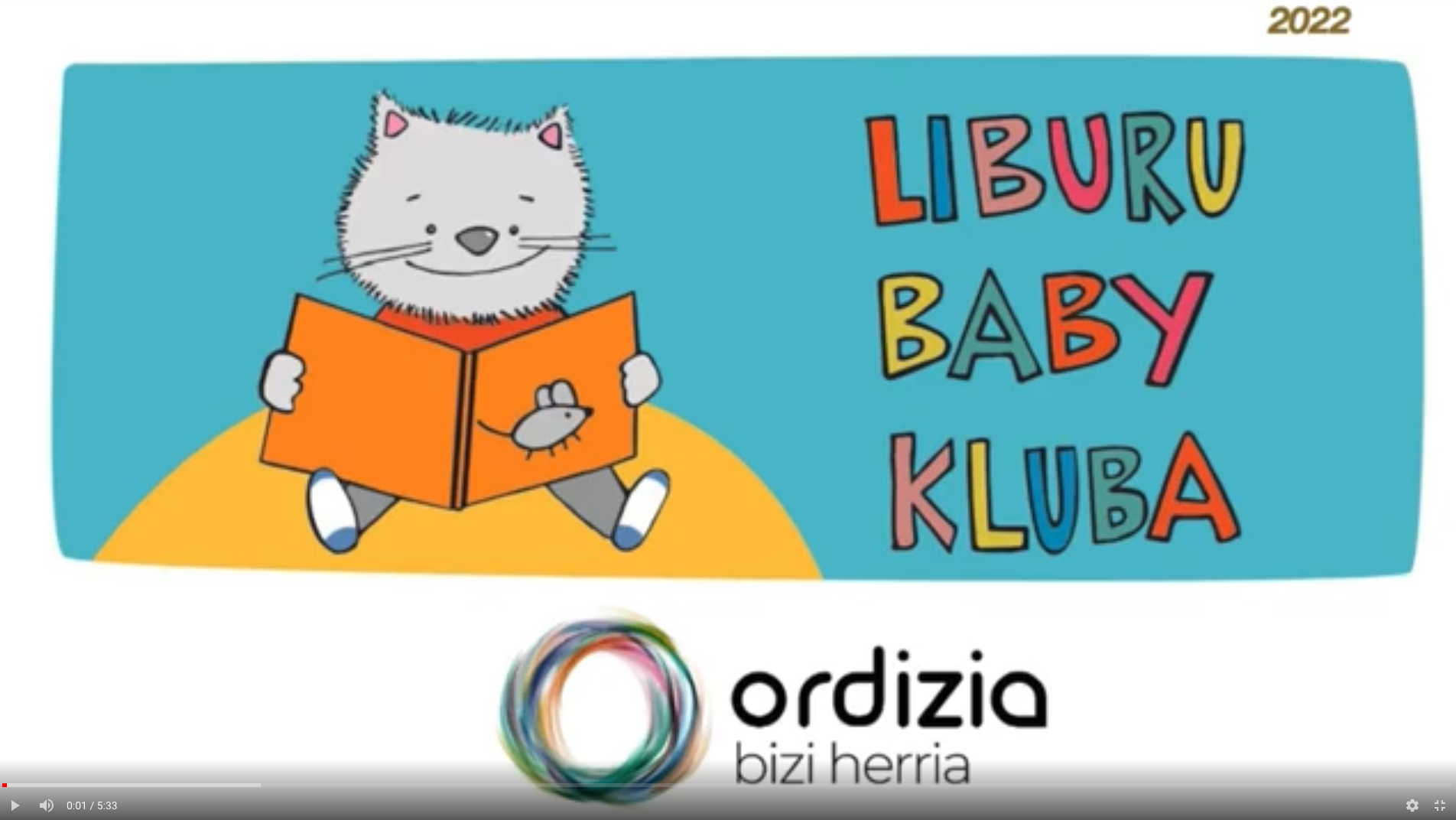 El viernes se ofrecerá online Liburu Baby Kluba
