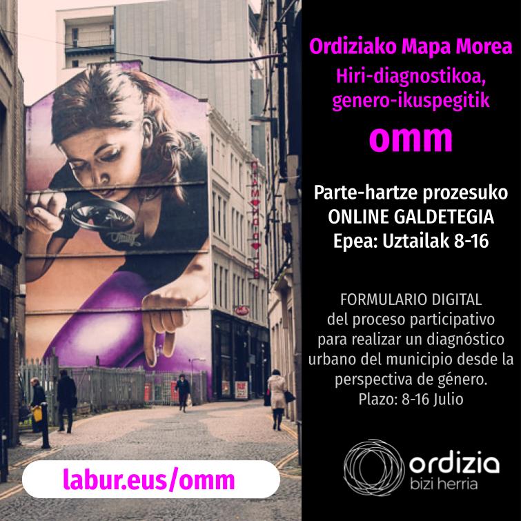Ordiziako Mapa Morea osatzeko online galdetegia