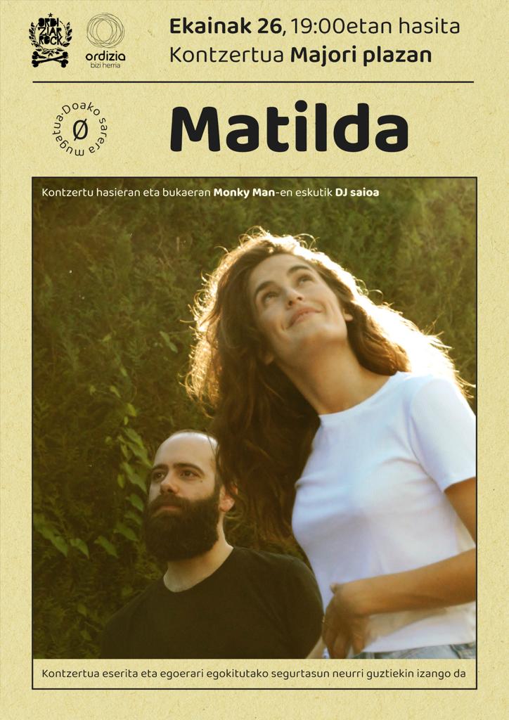 El viernes, concierto de Matilda