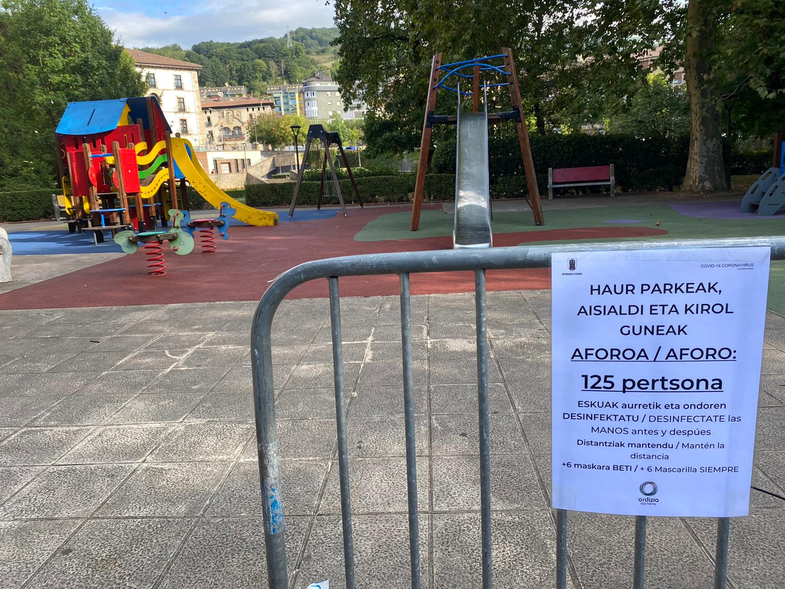 Aforoak dituzte haur parke eta kirol guneek