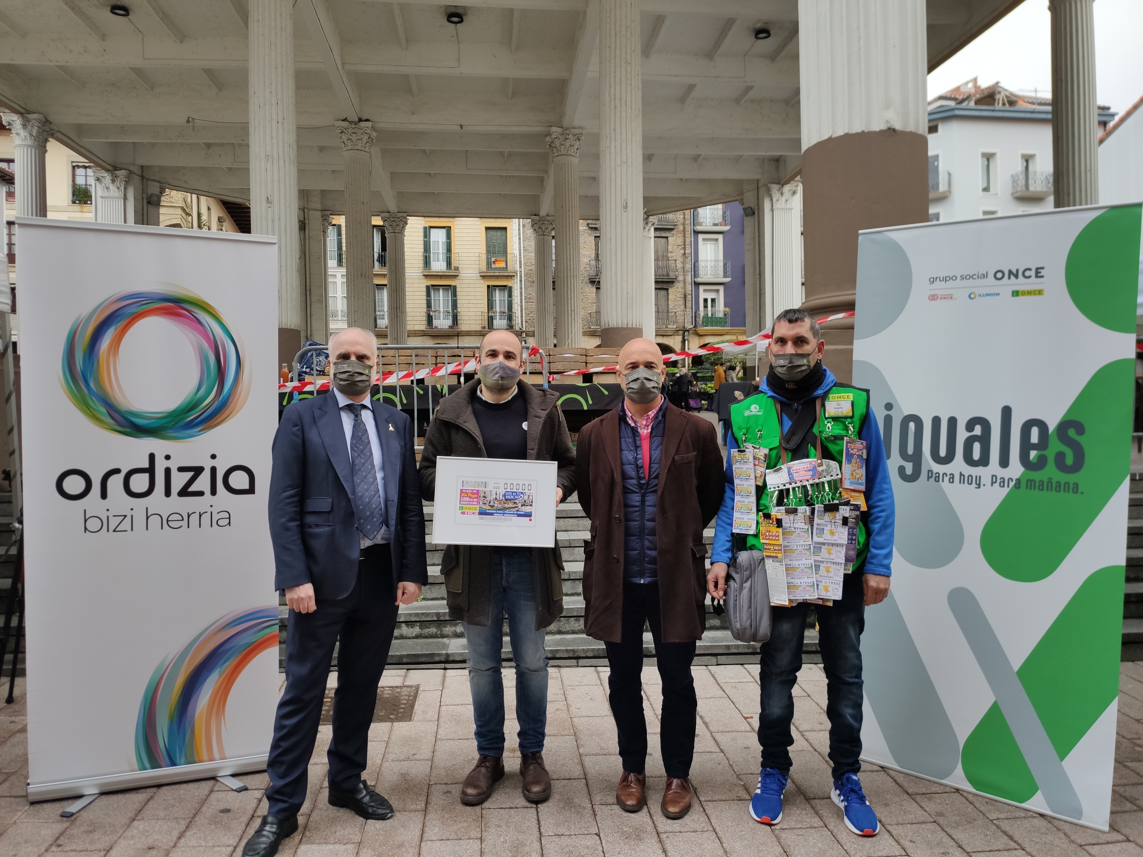 Ordiziako azoka ONCEko kupoietan