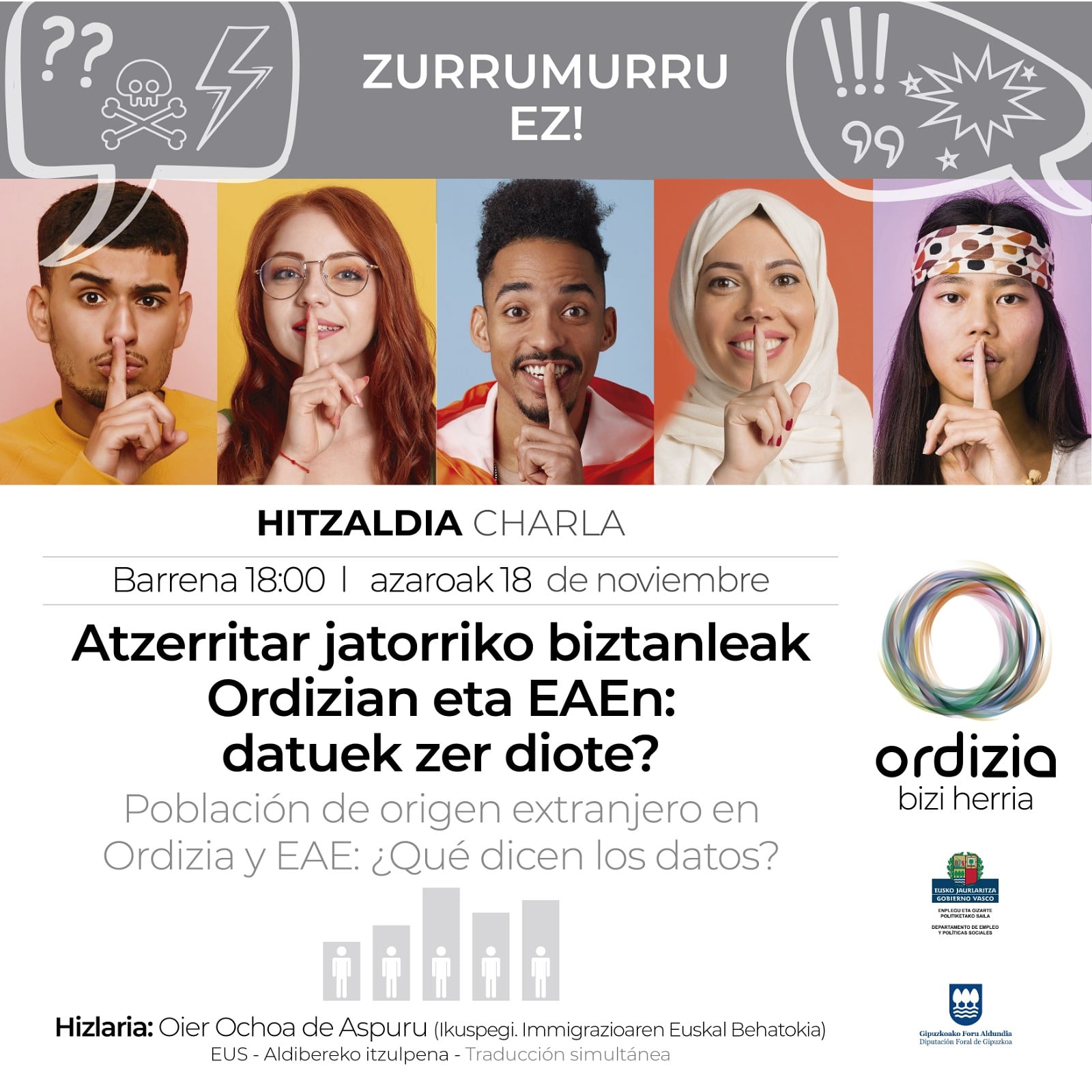 Zurrumurruen aurka batu da Ordiziako Udala